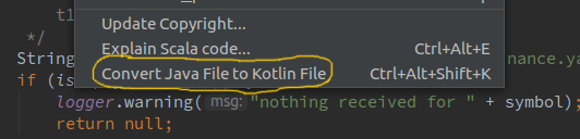 convert to kotlin